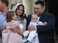 Сергей Жуков с семьей
