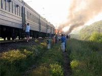пожар в поезде пожар в поезде